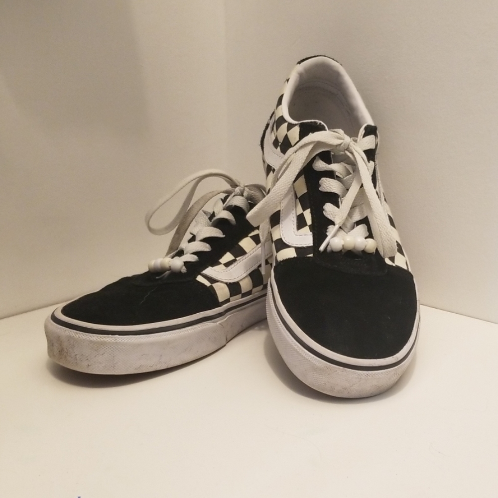Checkerboard old skool vans